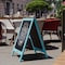 Flash Furniture Robin Blue Wooden A-Frame Magnetic Chalkboard HGWA-CB-3020-RBNBLU-GG - alternate 2